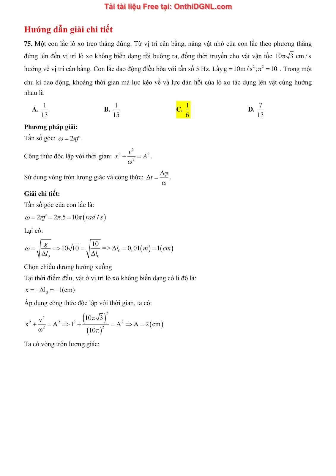 300 bài tập môn Vật Lý - Ôn thi ĐGNL ĐHQG TPHCM Phần 11