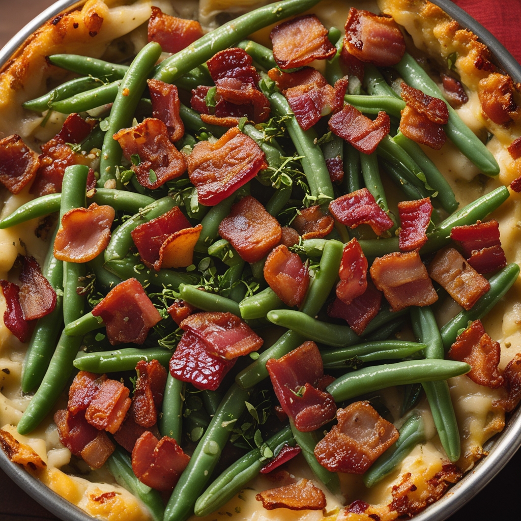Bacon Loaded Green Bean Casserole – Easy Homemade Comfort Side Dish