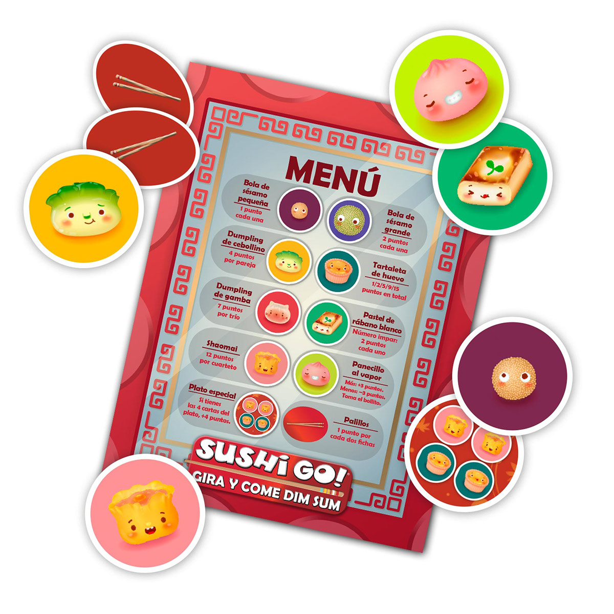 Portada de Sushi Go: Gira y come dim sum — imagen 2