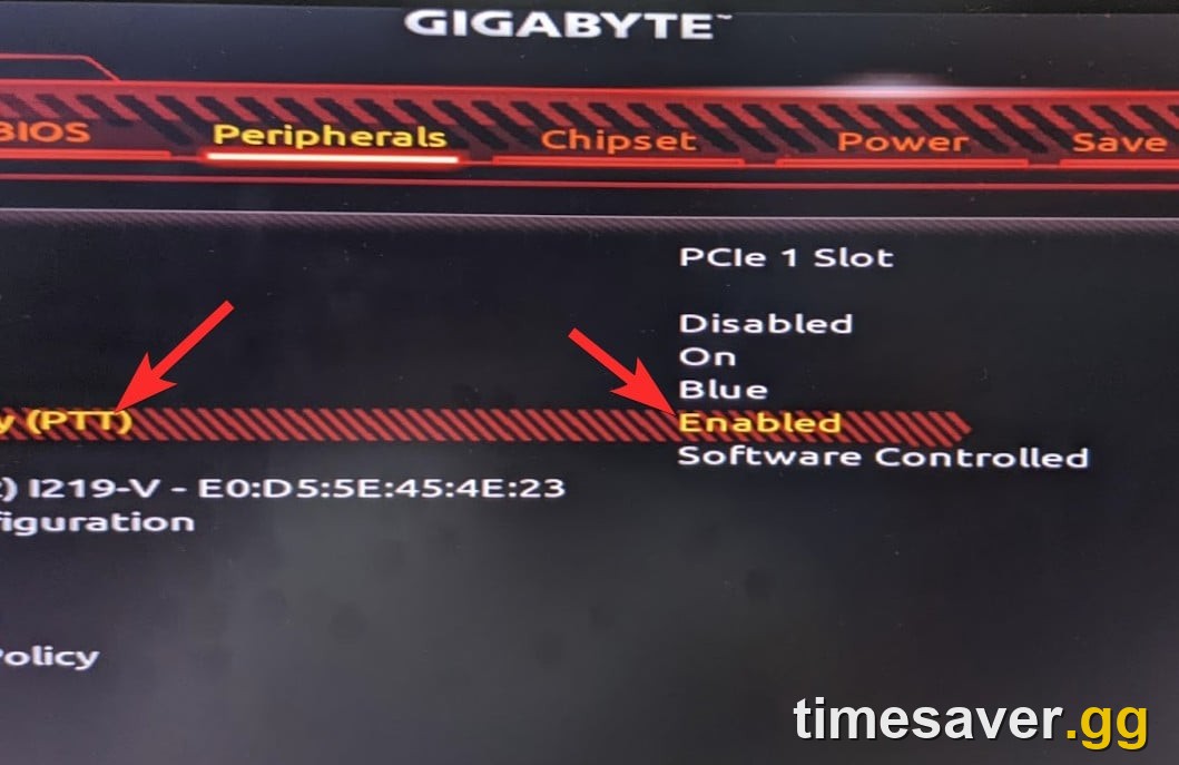 A PC BIOS screen showing the TPM 2.0 and Secure Boot settings that Modern Warfare 4 requires