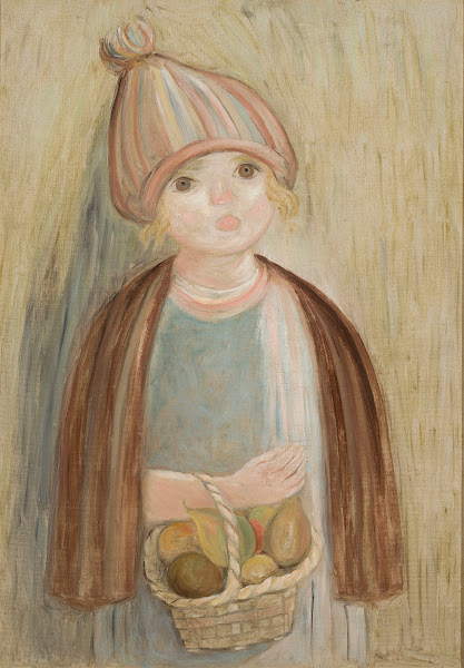 Dziewczynka z koszykiem gruszek 1927