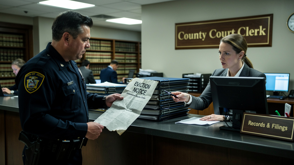 The Sergeant Thrust The Eviction Notice Into My Vest While The Clerk Confirmed No Order Existed