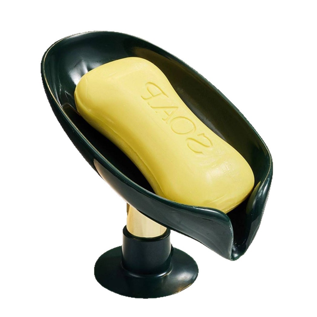 Soap holder with suction cup, wall-mounted