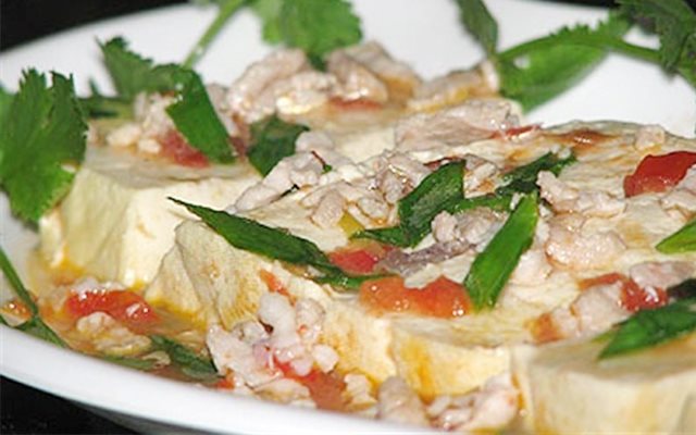 Đậu Hũ Sốt Tôm Thịt
