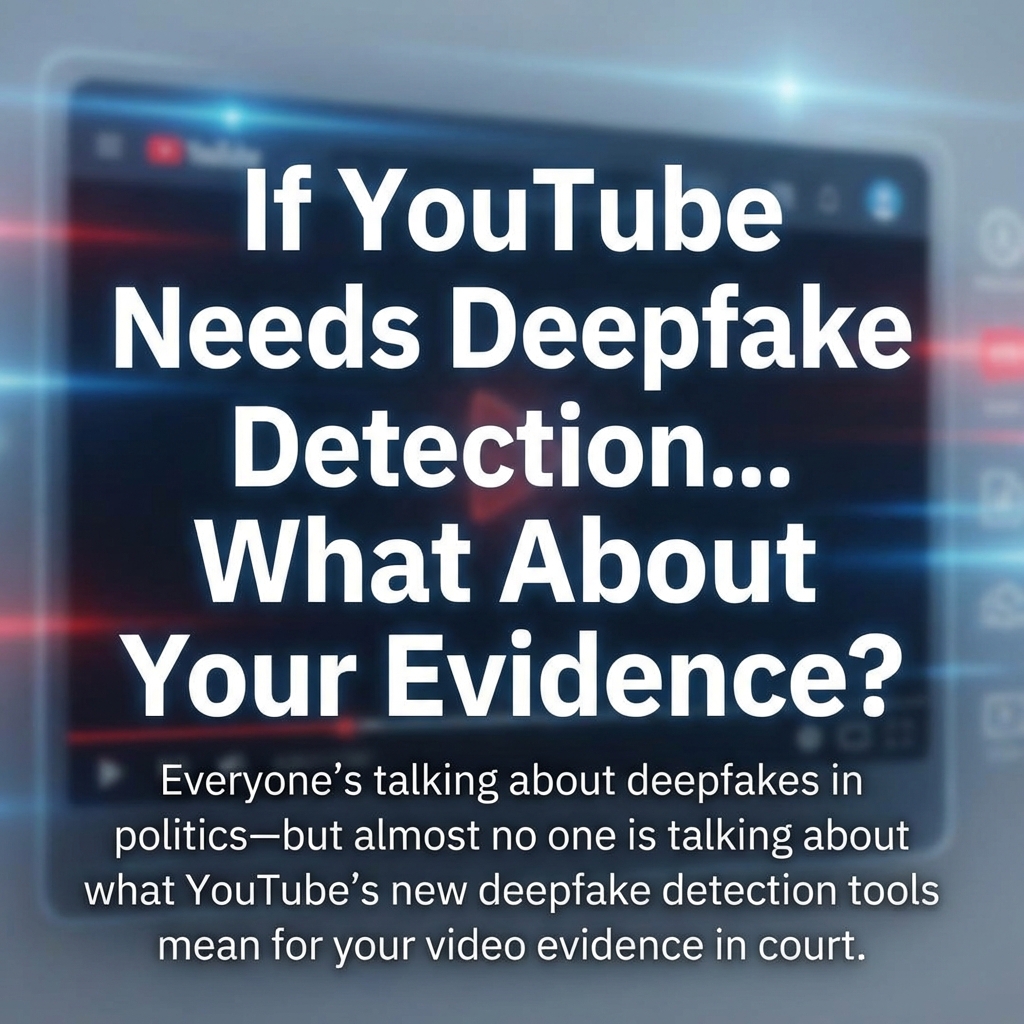 YouTube's Deepfake Detection Tool Just Changed the Rules for Video Evidence