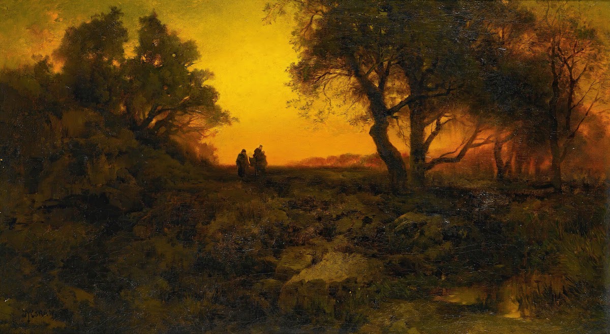 Twilight Landscape Flight Into Egypt 1878