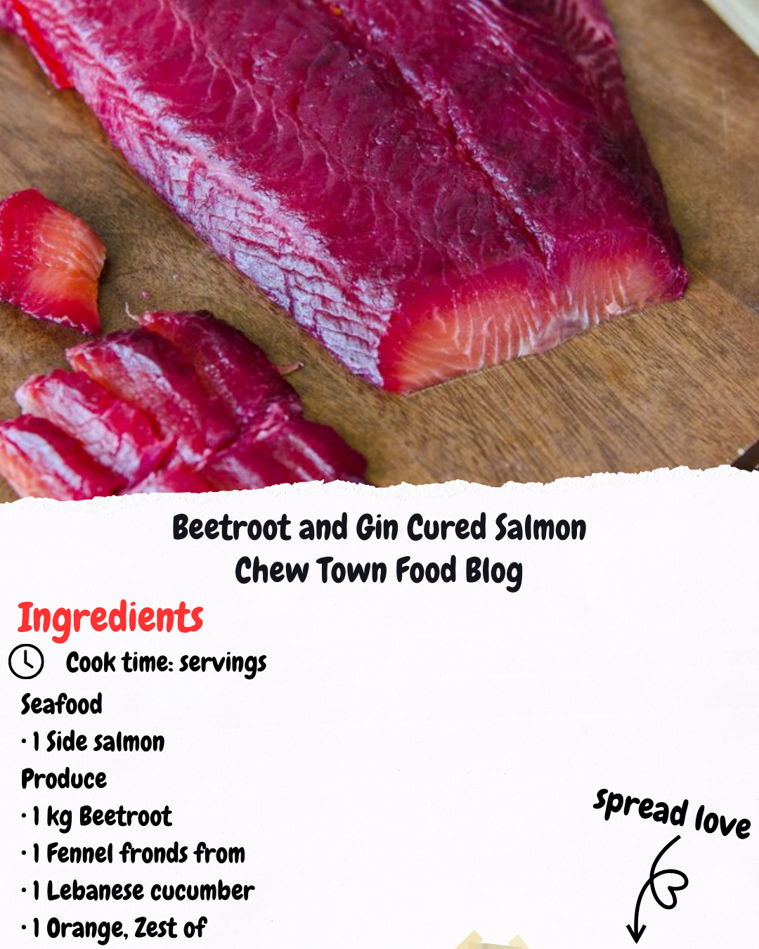 Beetroot and Gin Cured Salmon Chew Town Food Blog