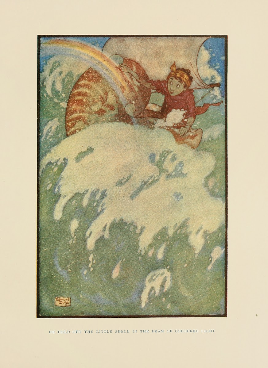 He held out the little shell in the beam of coloured light 1910