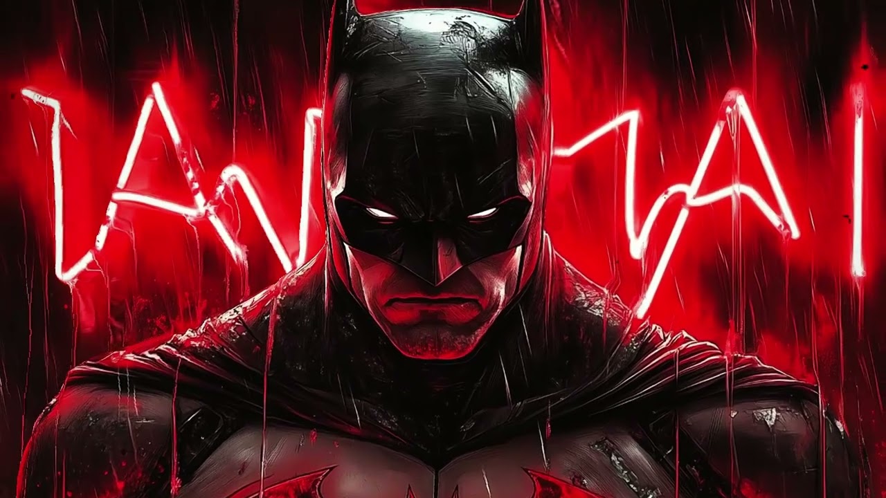 Red Neon Batman Wallpaper