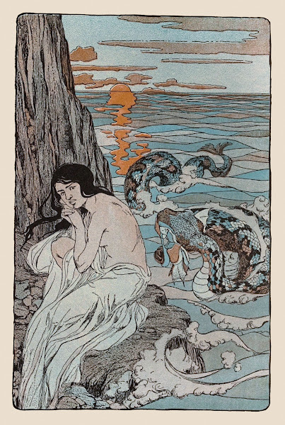 Andromeda crouched trembling on the rock waiting for what might befall 1901