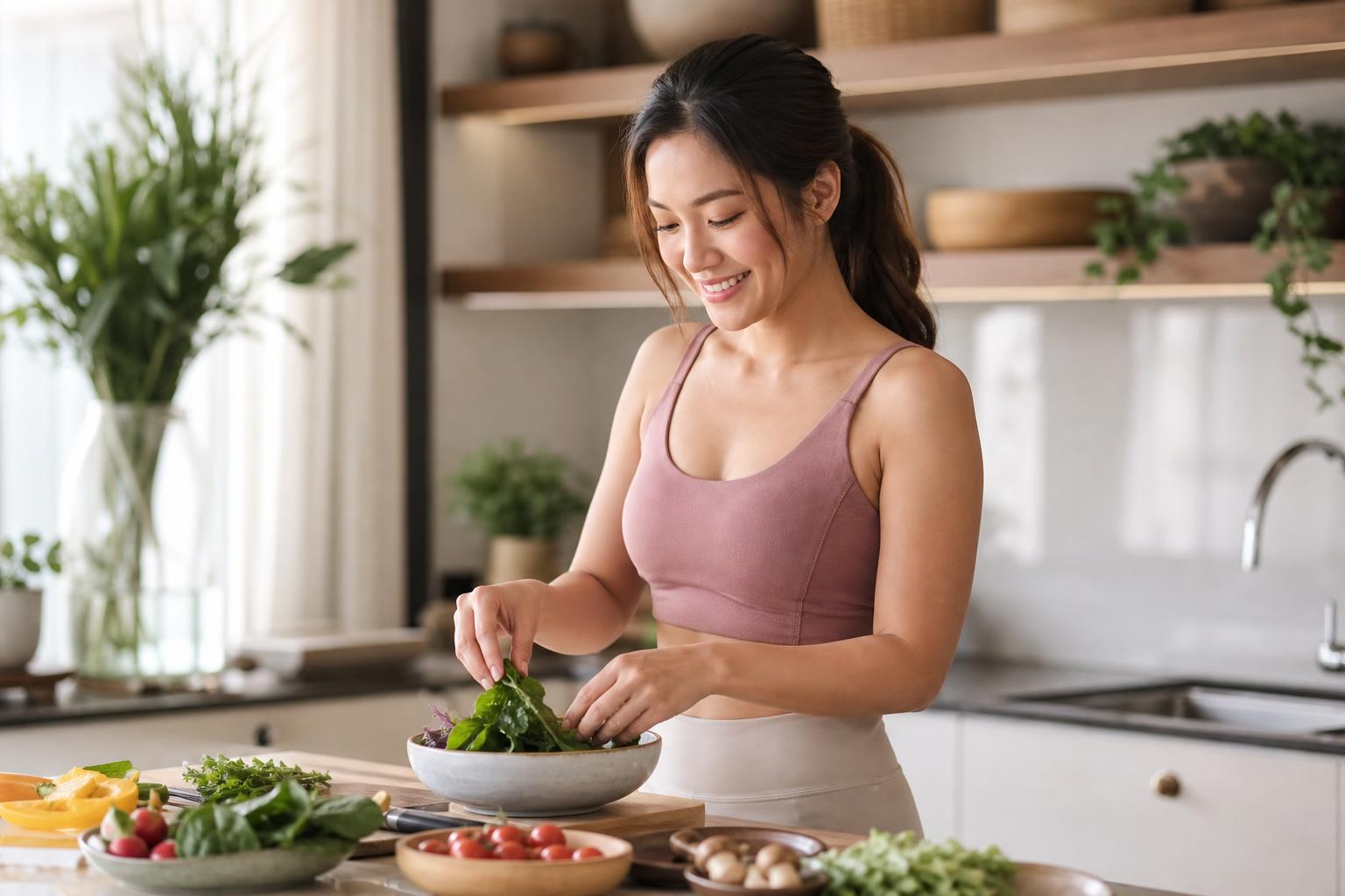 Asian woman living well — women's weight and PCOS care