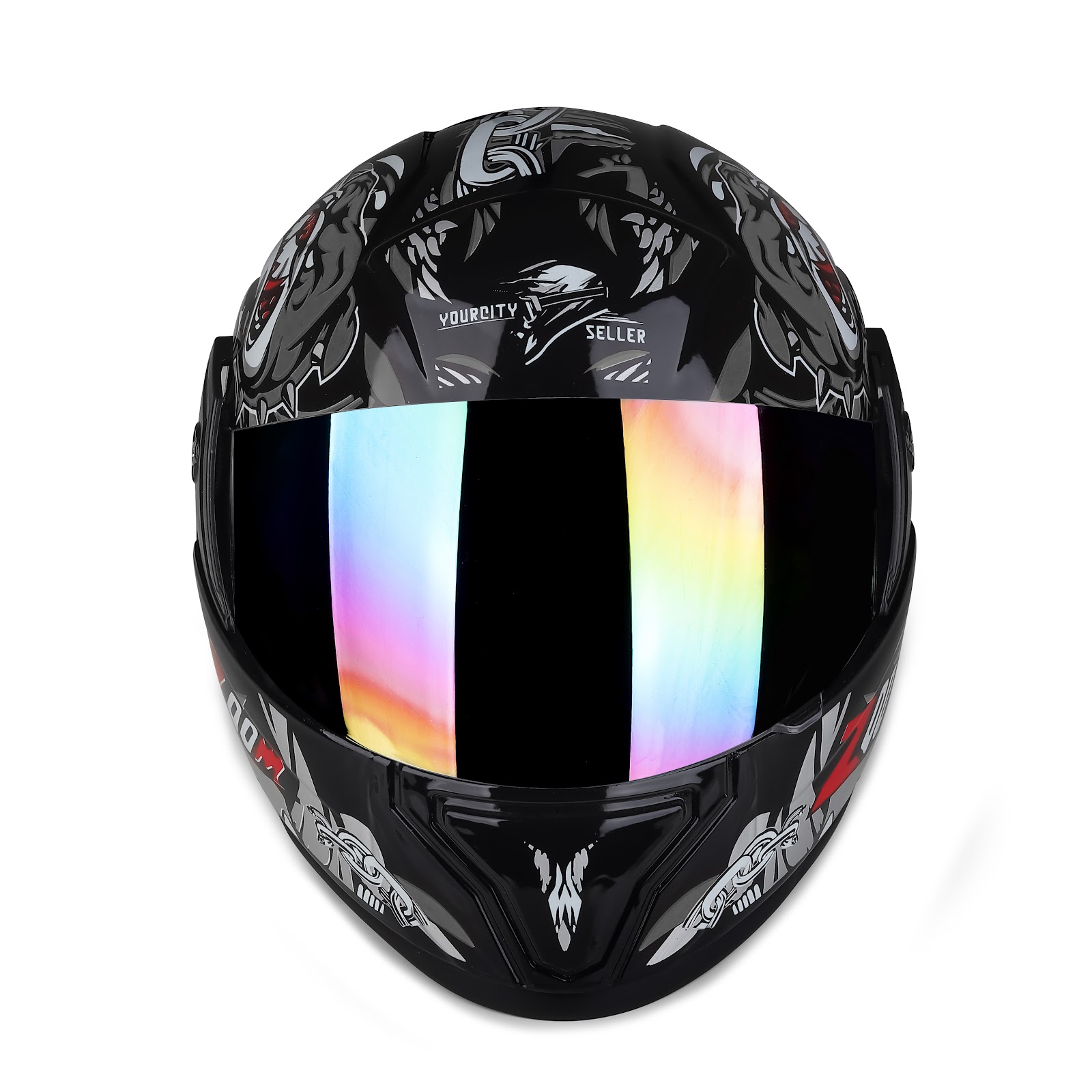 Street-Stalker Helmet with aggressive graphics