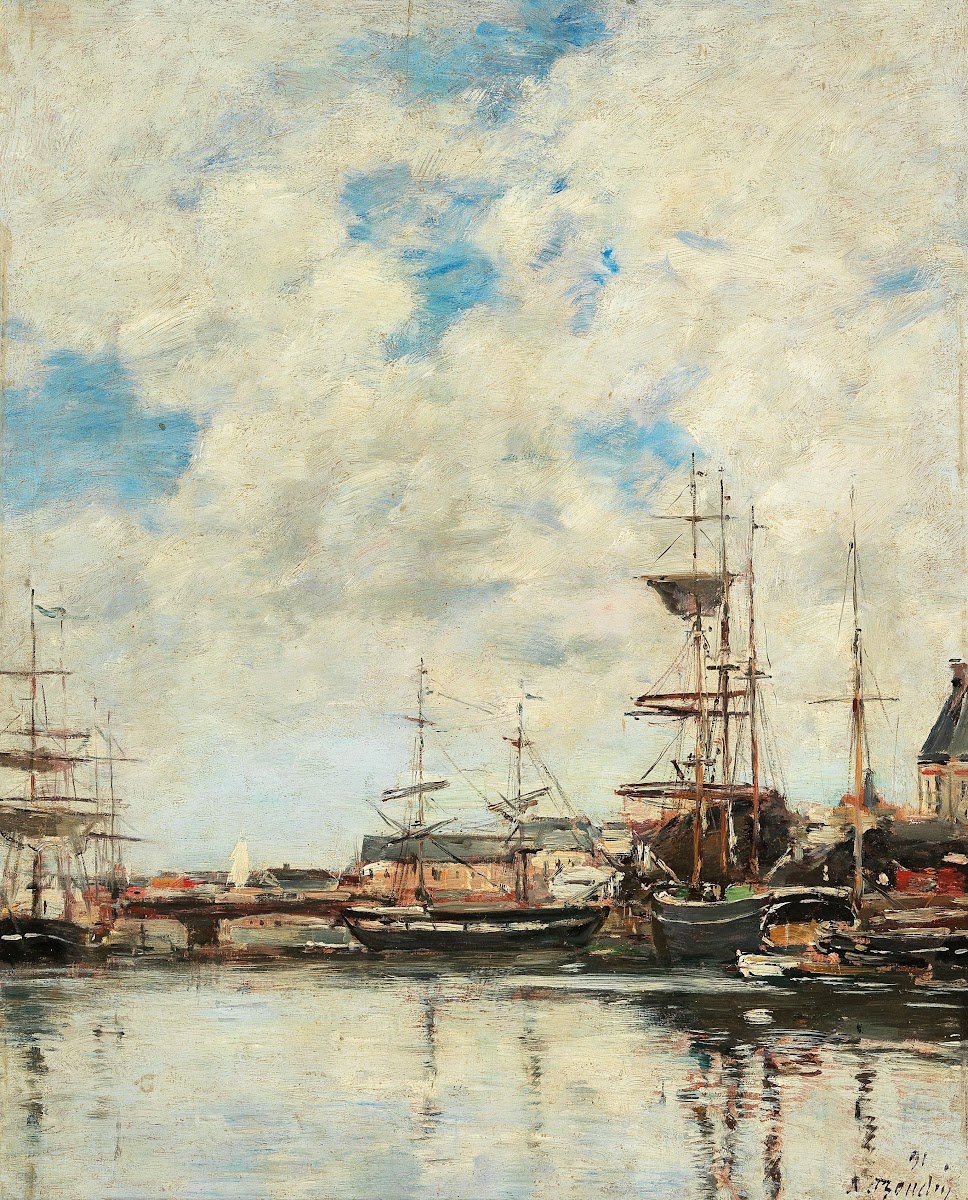 Dunkerque voiliers à quai 1891