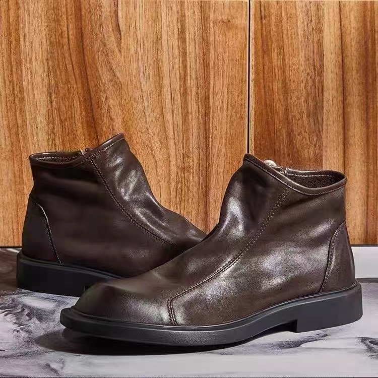 Men's Martin Boots, Genuine Leather, Breathable
