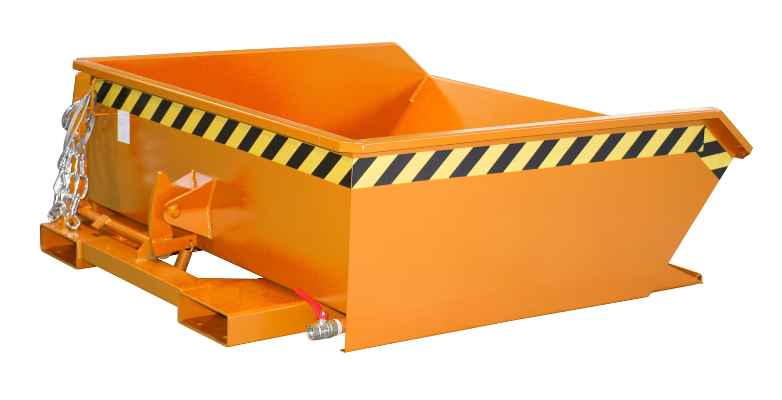 Mini-spaander-kiepecontainer SMGU 460, gelakt, Geeloranje