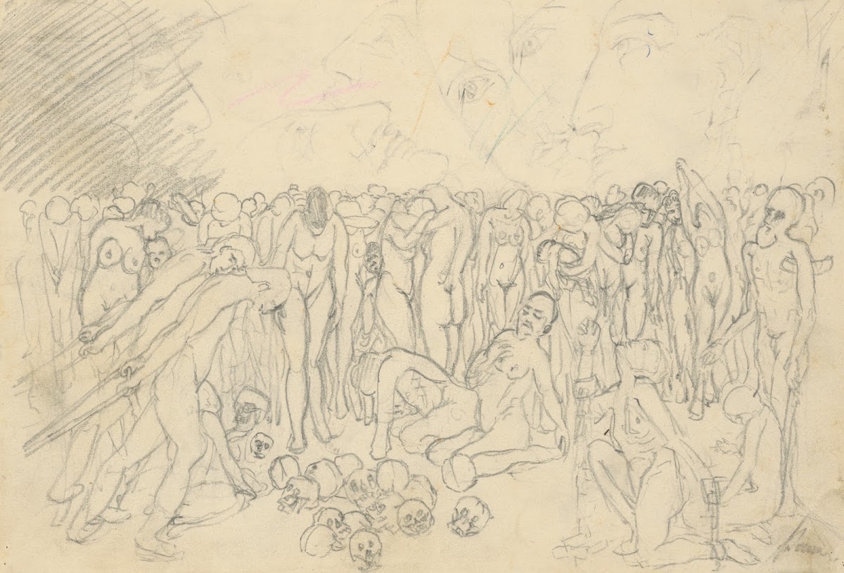 Štúdia davu ľudí 19241928