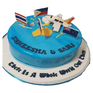 Around The World Celebration Cake CB-NC093