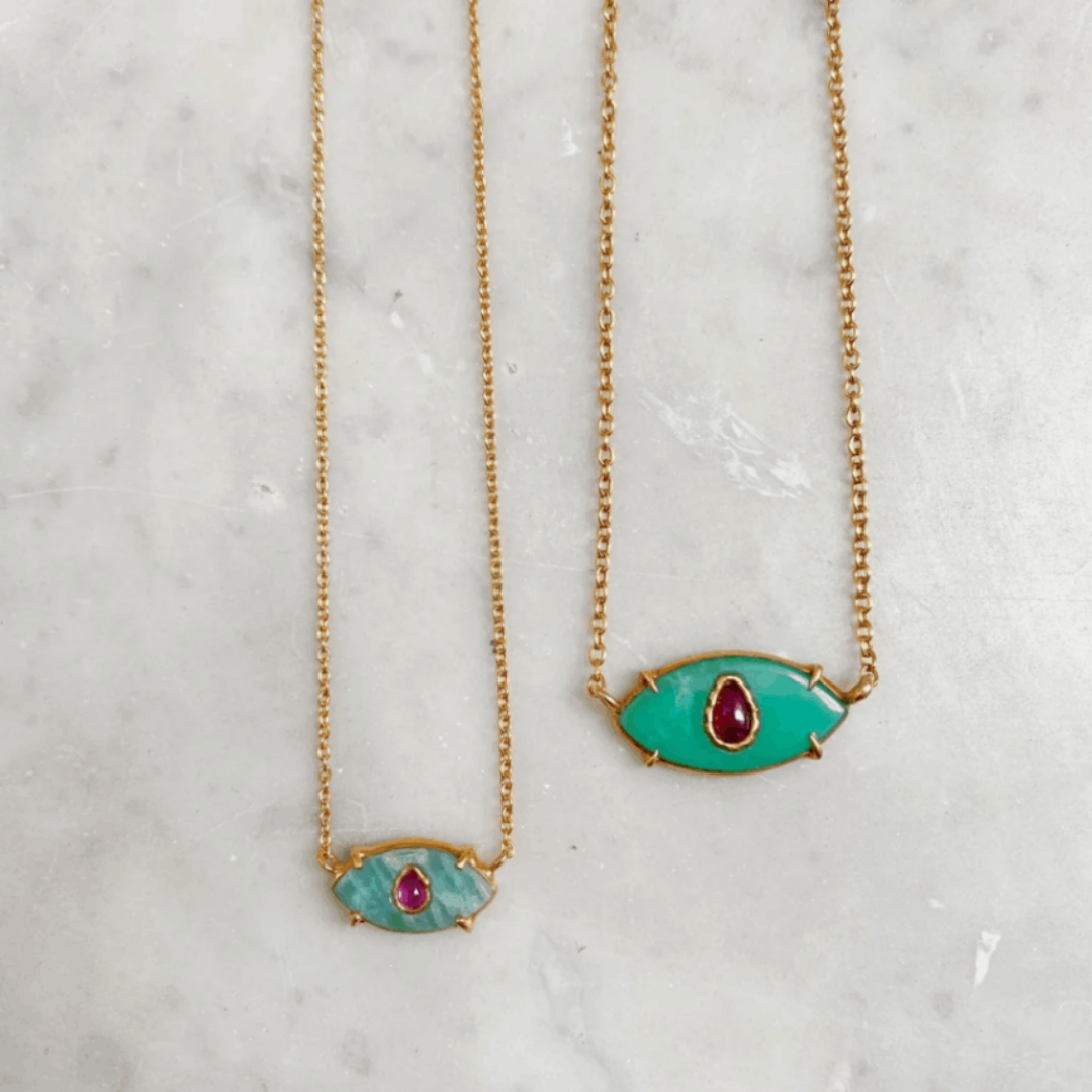 Колье Ayin baby AMAZONITE