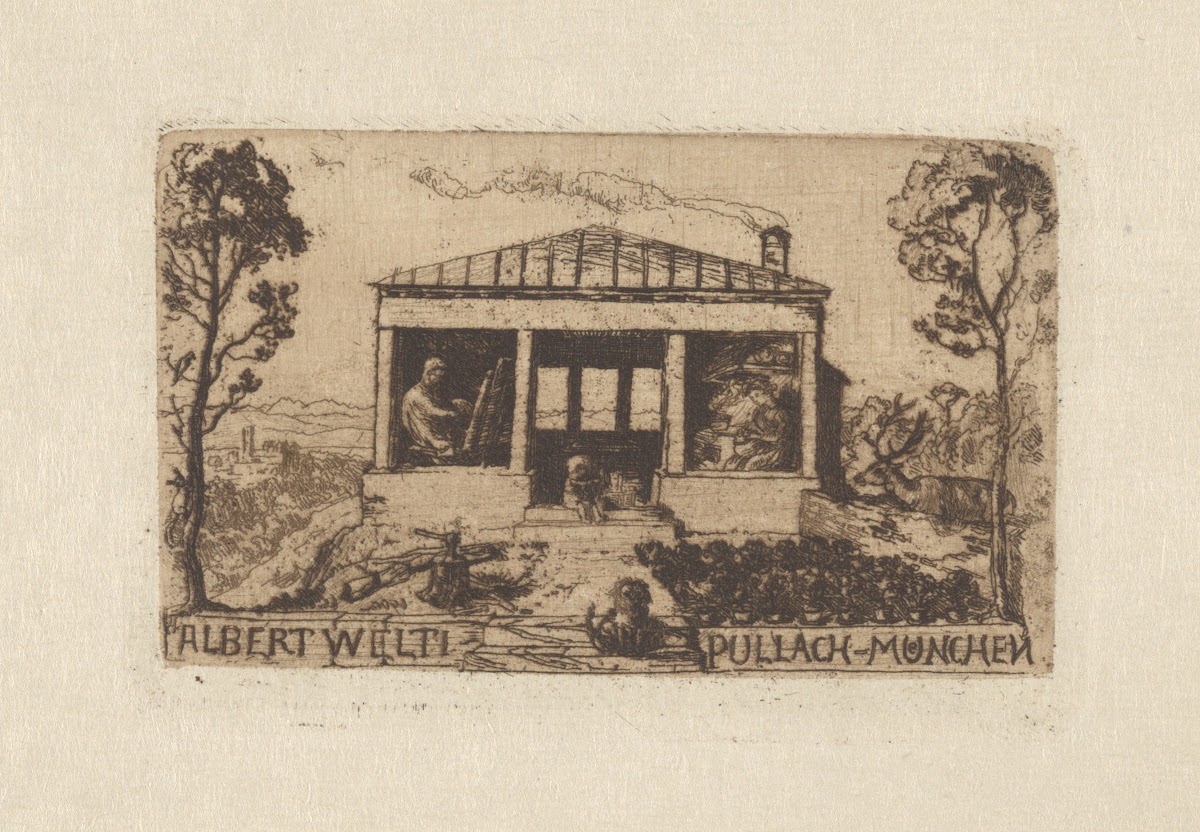 Wohnungsanzeige Albert Welti Pullach 1900