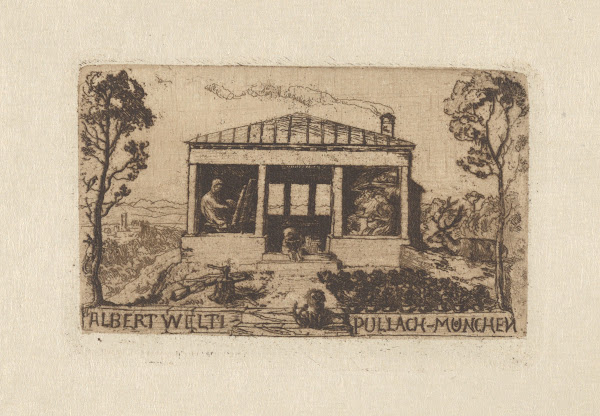 Wohnungsanzeige Albert Welti Pullach 1900