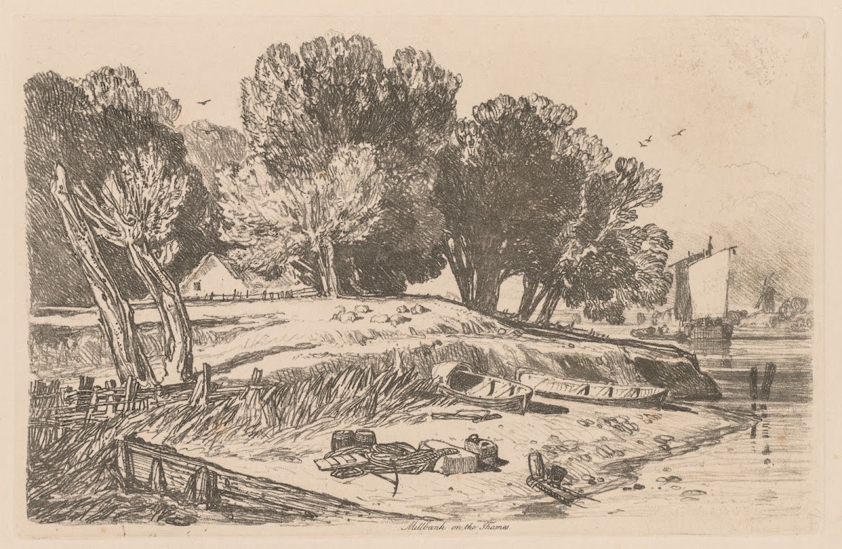 Millbank on the Thames 1838