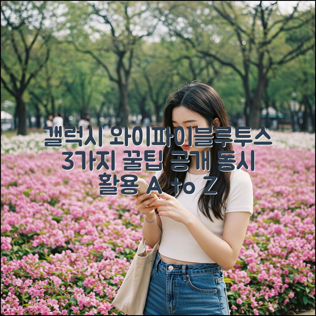 갤럭시, 와이파이+블루투스 동시 활용 3가지 꿀팁