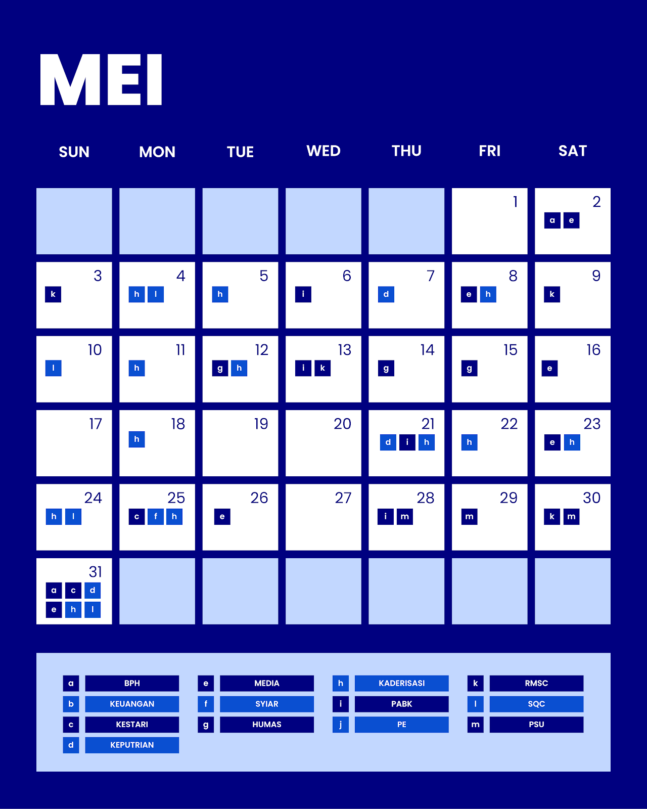 Aureans Schedule