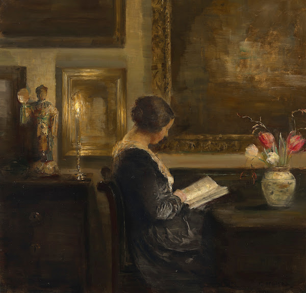 Reading by Candlelight