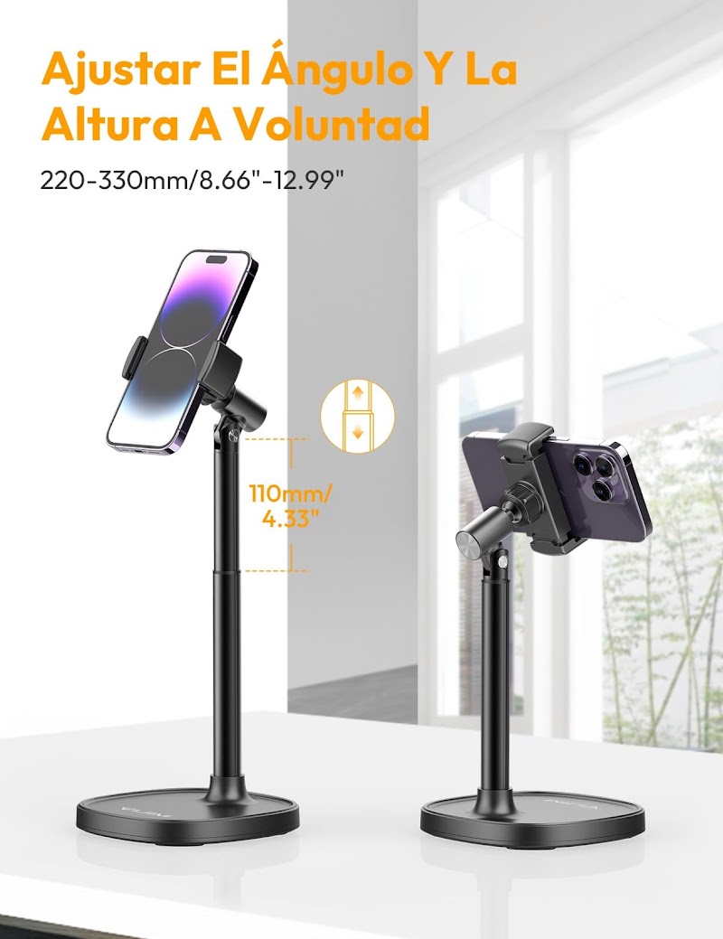 Soporte Multifunción para Cámara, Micrófono, Teléfono y Filtro Antipop