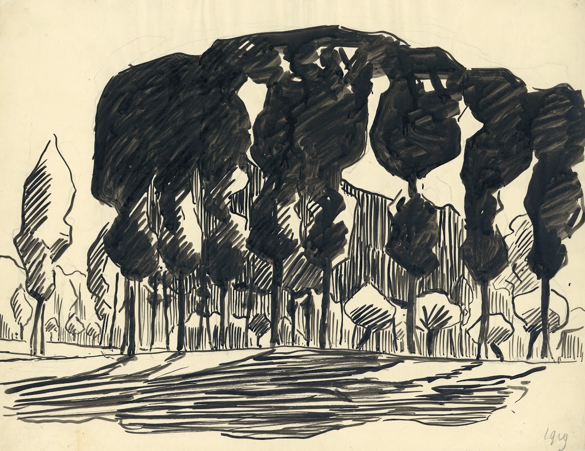 Landschap in inkt 1919