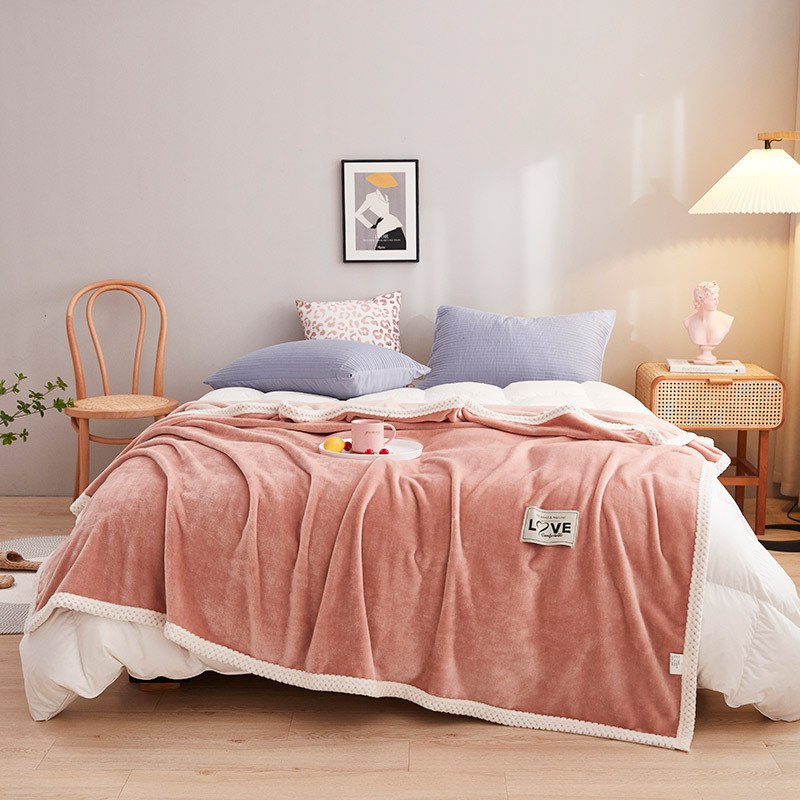 Milchfaser-Fleece-Decke, unifarben, verschiedene Größen