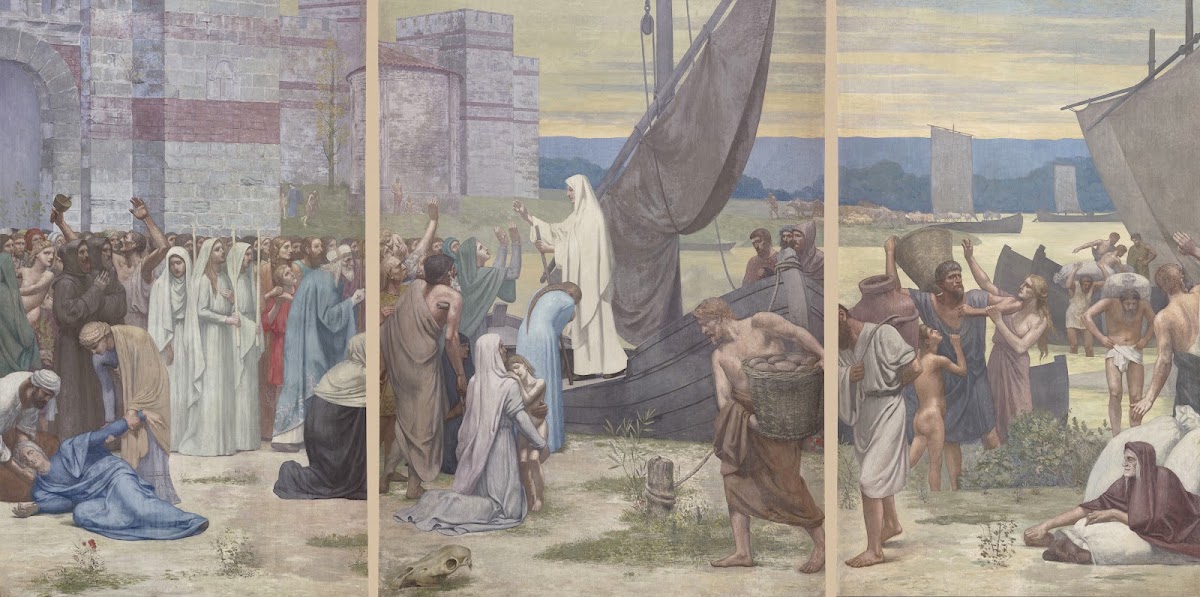 Sainte Geneviève ravitaillant Paris assiégé 1889 1898