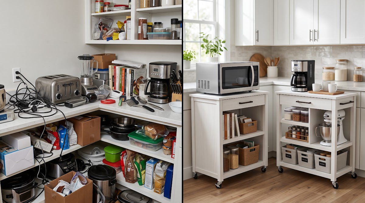 Best Microwave Carts with Storage for Small Kitchens (2026) - BEFORE-AFTER / FINAL VERDICT