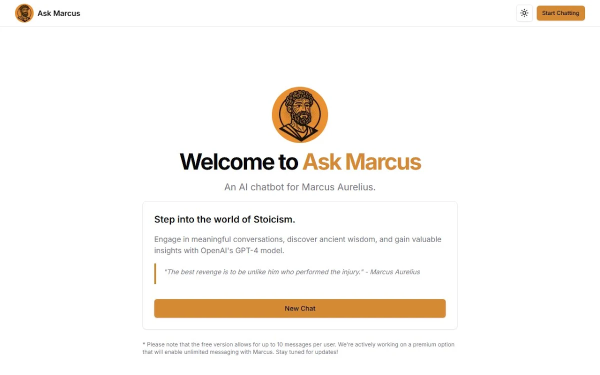 Captura de Ask Marcus