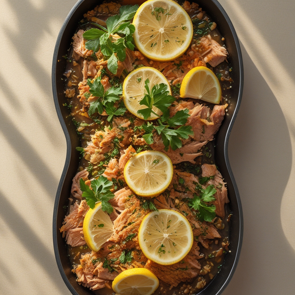 Final Crispy Lemon‑Herb Tuna Skillet with Veggie Medley