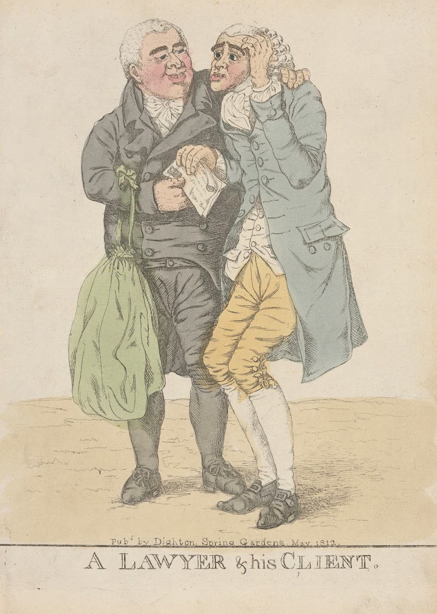 A lawyer  his client 1812