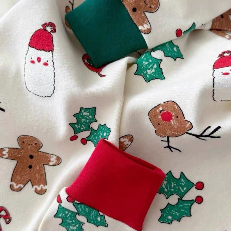 Wärmendes Kinder-Hausanzug-Set für Herbst und Winter