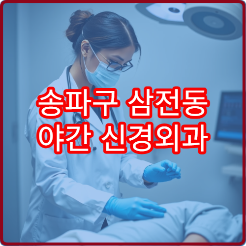 송파구 삼전동 야간 신경외과 진료 가능한 병원 야간 운영 정보