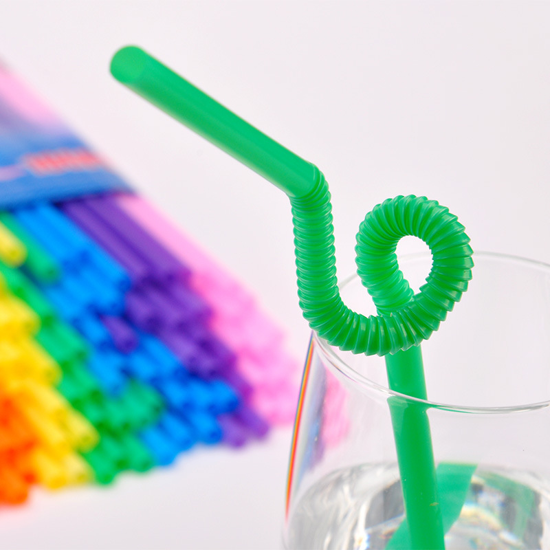 Plastic straws, individually wrapped