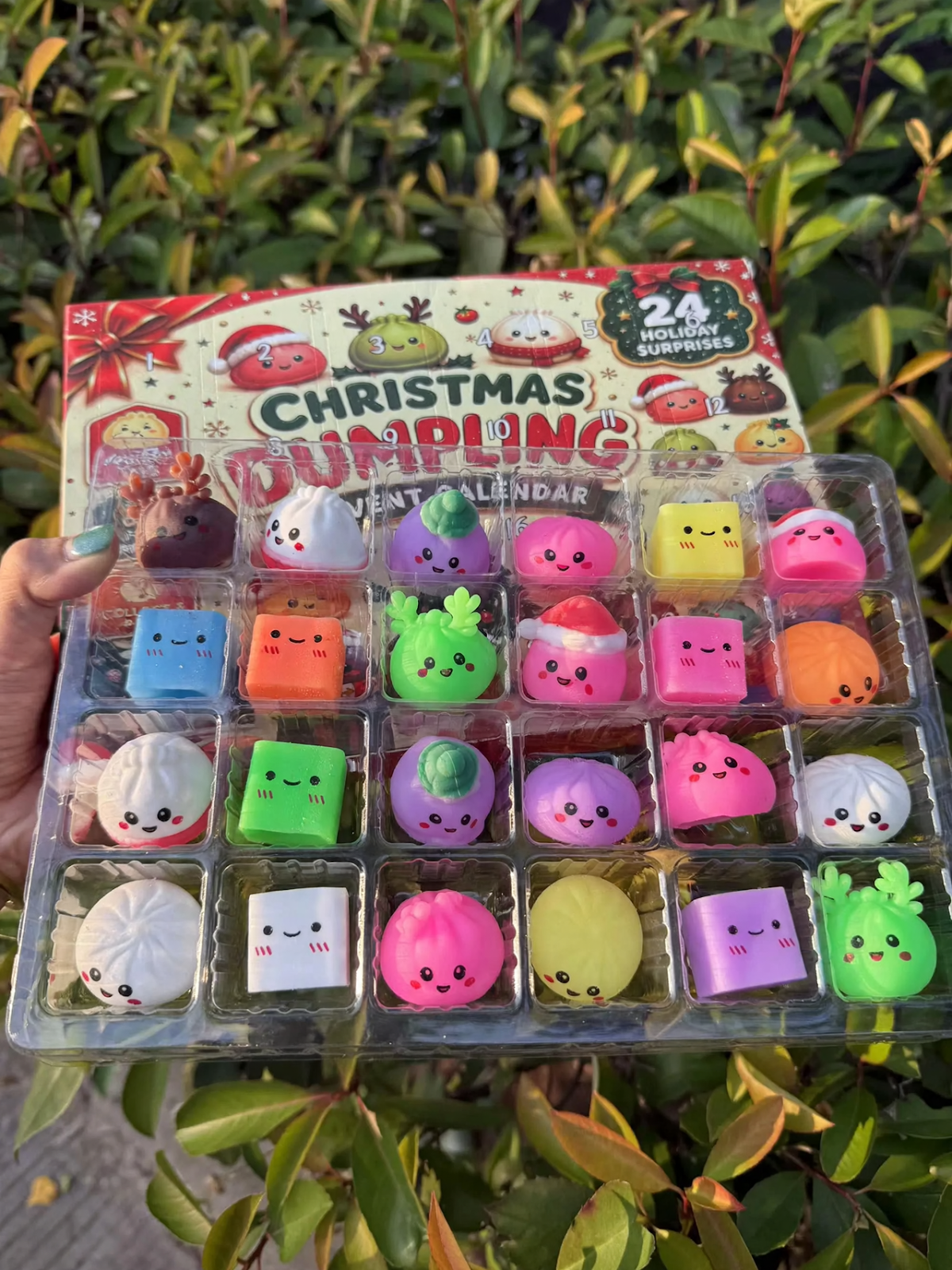 Christmas Advent Calendar with 24 Squishy Toys