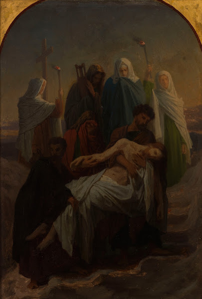 Lensevelissement du Christ Jésus descendu de la Croix 1856