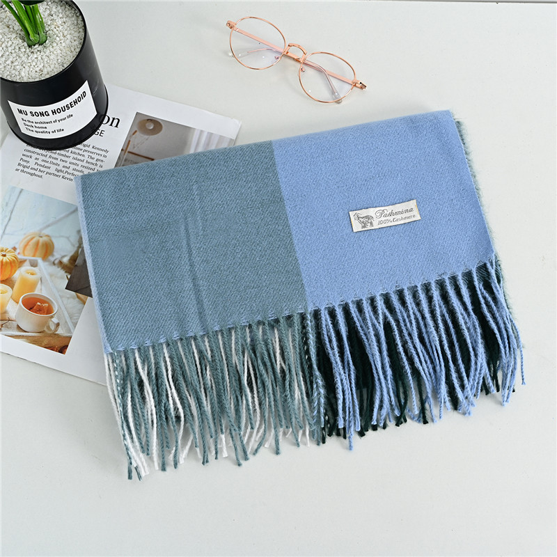 Checked Scarf in Cashmere Look, 70x200 cm
