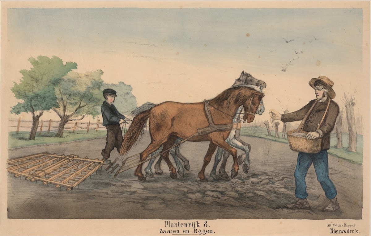 Zaaien en Eggen 1841