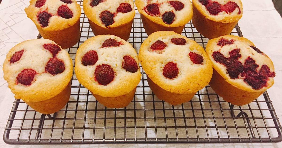 Raspberry Friands (Bánh Friand & Quả Mâm Xôi)