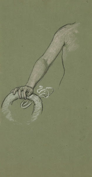 Study of wreath which became an olive branch held by Peace 1895