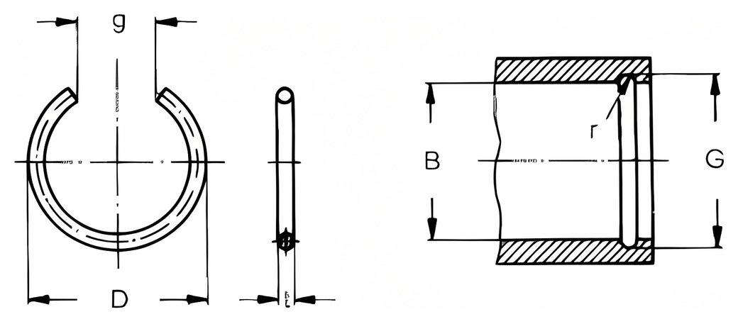 DIN 7993 – Technical drawing