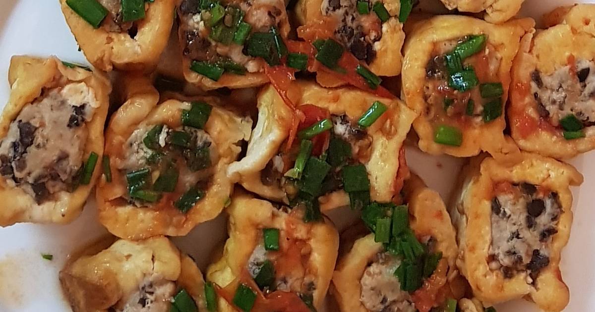 Đậu nhồi thịt sốt cà chua