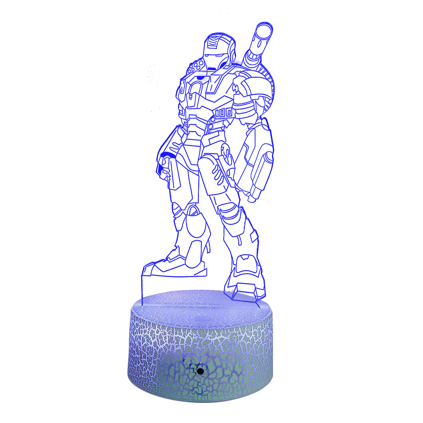 3D-LED-Tischleuchte mit 16 Farben und Fernbedienung