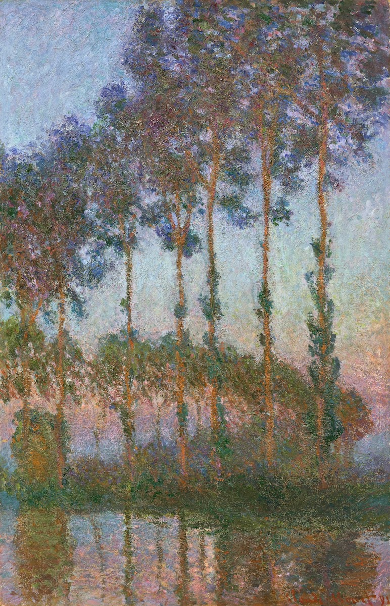 Peupliers au bord de lEpte crépuscule 1891