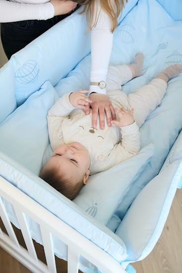 Bedding set for a baby crib 6 el Twins Beau blue